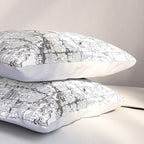 Oklahoma City White Map Pillow Sham Gallery Image 3