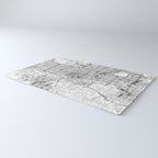 Oklahoma City White Map Rug Gallery Image 3