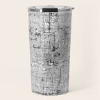 Oklahoma City White Map Travel Mug Gallery Image 1