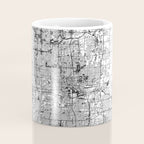 Oklahoma City White Map Coffee Mug Gallery Image 4