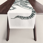 Striped Octopus Ink Drawing Table Runner Gallery Image 1
