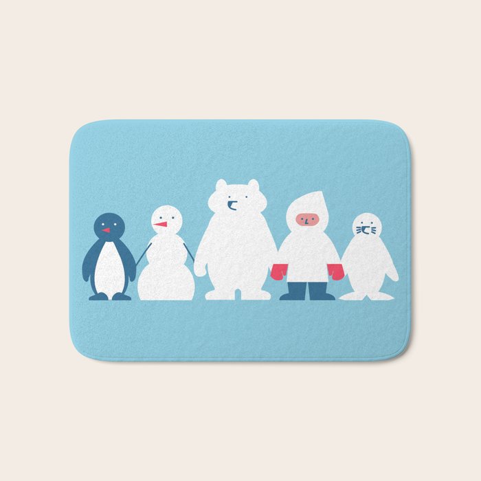 Winter friends Bath Mat Gallery Image 1
