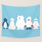 Winter friends Wall Tapestry Gallery Image 4