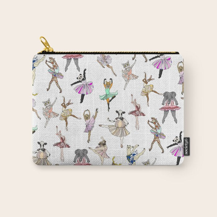 Animal Ballerinas Carry All Pouch Gallery Image 1