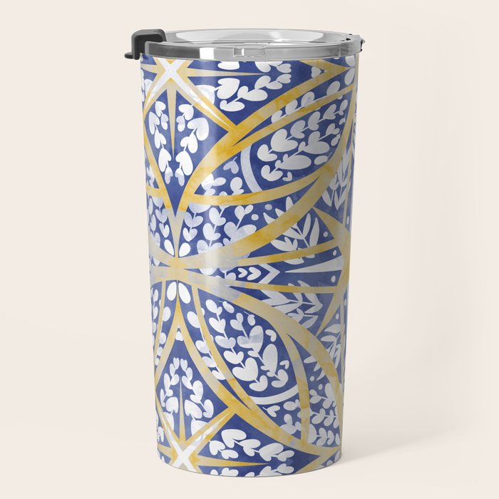 Tile wild leaves starry BY Travel Mug Gallery Image 3