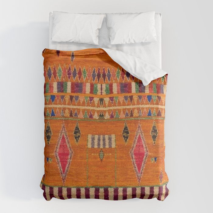 Orange Traditional Moroccan Design Duvet Cover Gallery Image 6