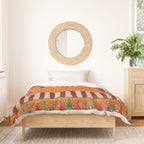 Orange Traditional Moroccan Design Duvet Cover Gallery Image 3