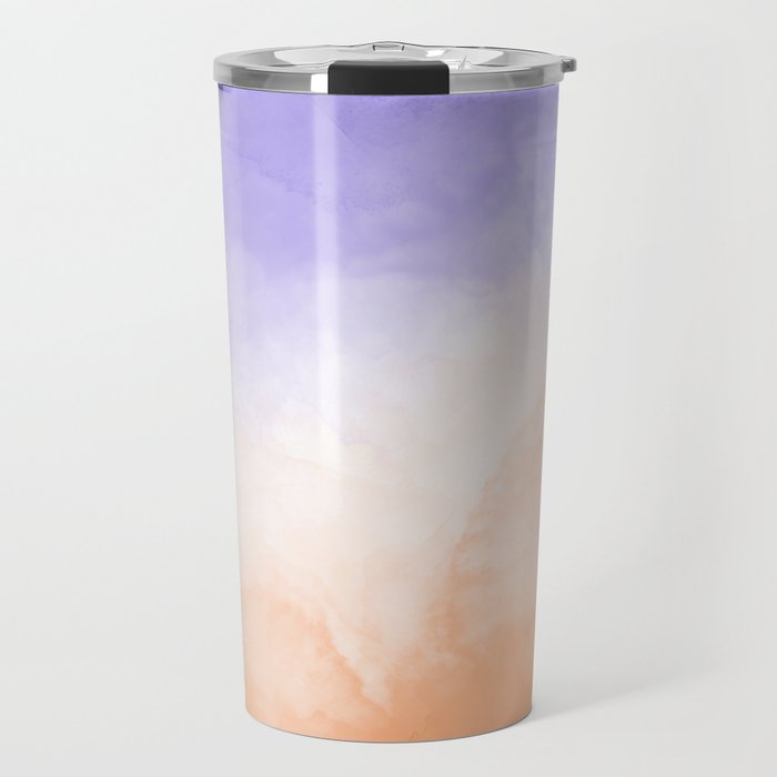 Tie dye lilac peach A Travel Mug Gallery Image 1