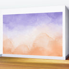 Tie dye lilac peach A Wall Mural Gallery Image 2