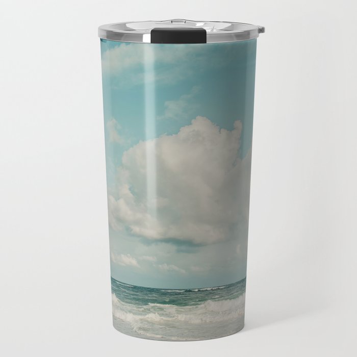 Clouds Over Zuma Beach Travel Mug