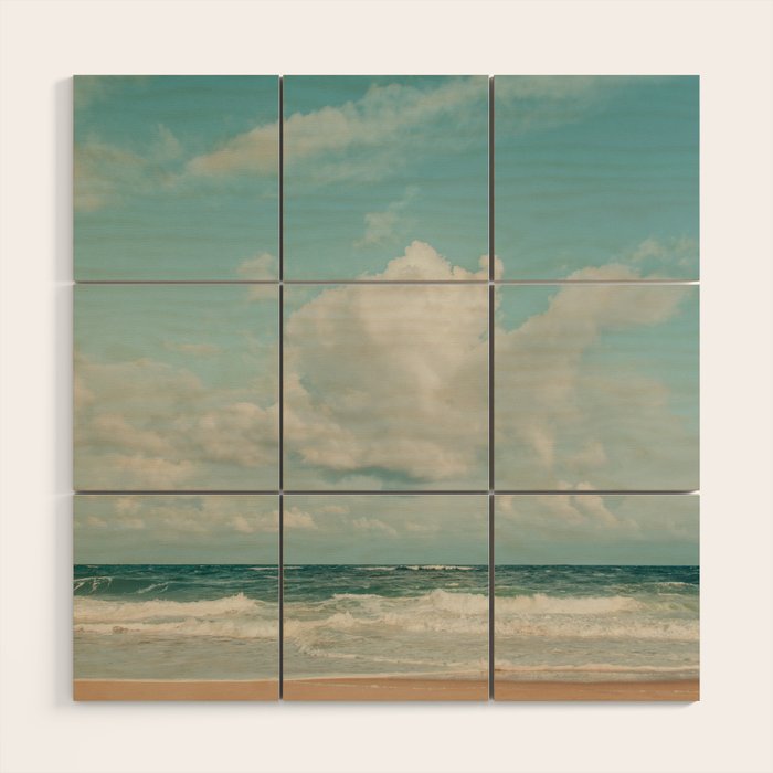 Clouds Over Zuma Beach Wood Wall Art Gallery Image 1