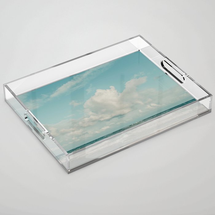 Clouds Over Zuma Beach Acrylic Tray Gallery Image 1
