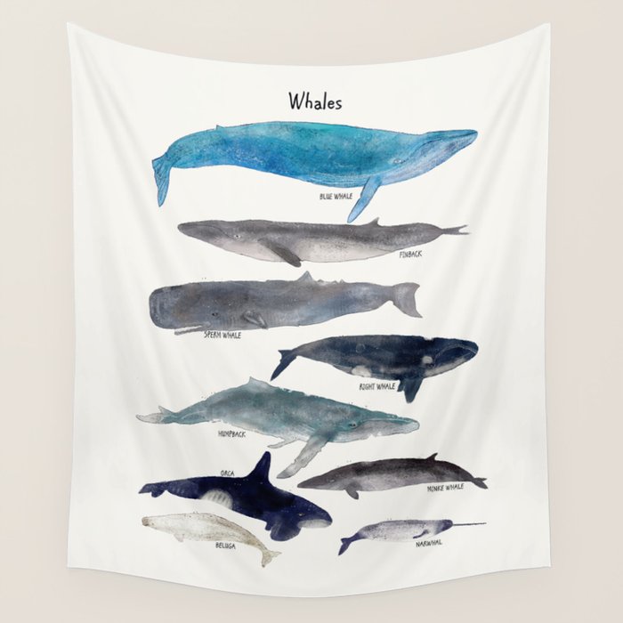 whales Wall Tapestry Gallery Image 1