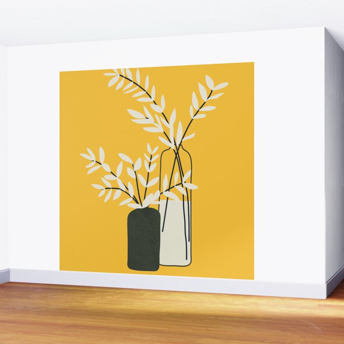 Abstract Vases Wall Mural Gallery Image 2