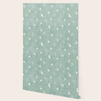 moon and stars - surf blue Wallpaper Gallery Image 2