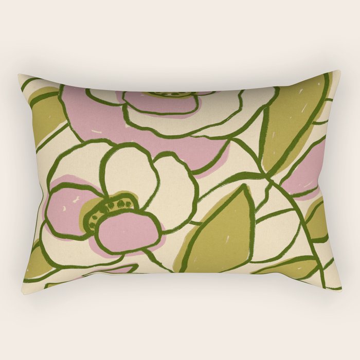 Rose Garden #1 Rectangular Pillow Gallery Image 1