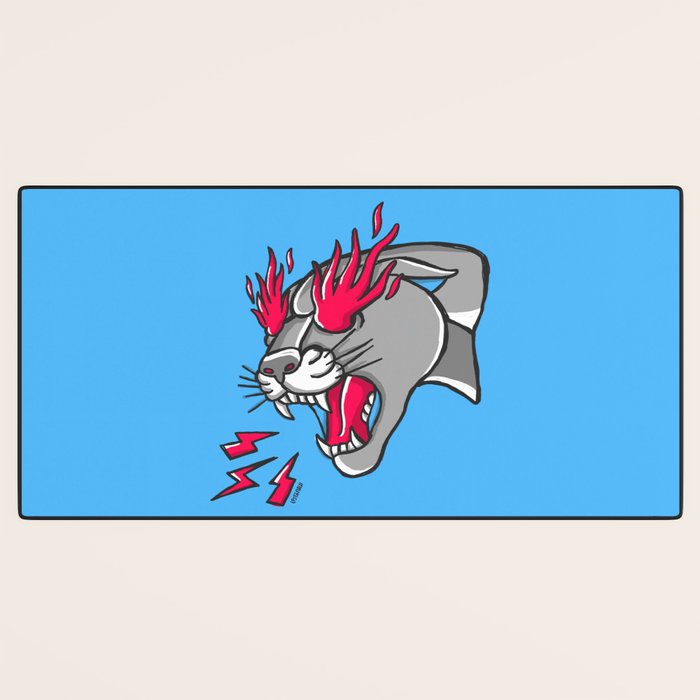 Panther Flame Desk Mat Gallery Image 3