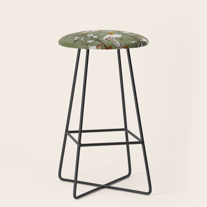 Baby animals in the leafy forest G Stool Gallery Image 1
