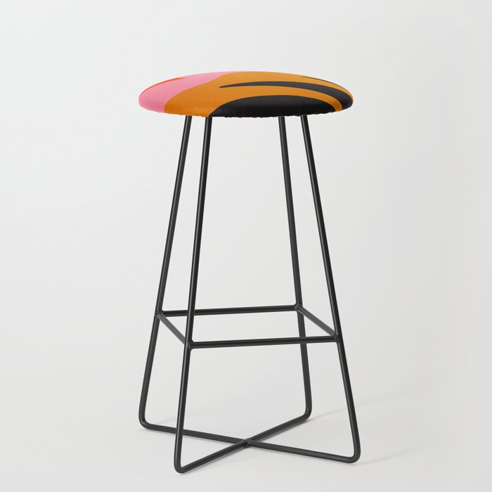 Landscape 02: Mid Century Abstraction Stool Gallery Image 1