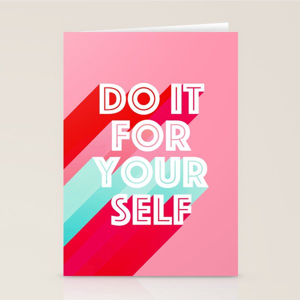 Do it for Yourself #motivational words Stationery Card Gallery Image 1