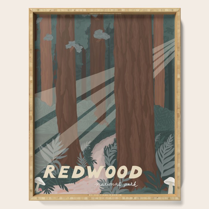 Redwood National Park Serving Tray Gallery Image 1