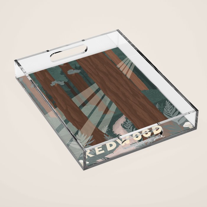 Redwood National Park Acrylic Tray Gallery Image 1