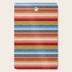 serape southwest stripe - red, blue, gold Cutting Board Gallery Image 1