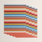 serape southwest stripe - red, blue, gold Wrapping Paper Gallery Image 3