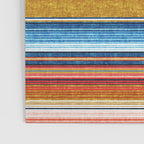 serape southwest stripe - red, blue, gold Poster Gallery Image 3