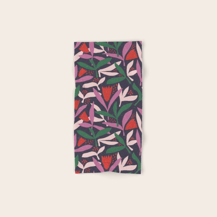 Hand Drawn Florals #2 Bath Towel Gallery Image 1