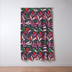 Hand Drawn Florals #2 Window Curtain Gallery Image 3