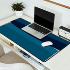 Modern Blue, Blue Painting, Blue Ombre Desk Mat Gallery Image 2
