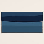 Modern Blue, Blue Painting, Blue Ombre Desk Mat Gallery Image 3