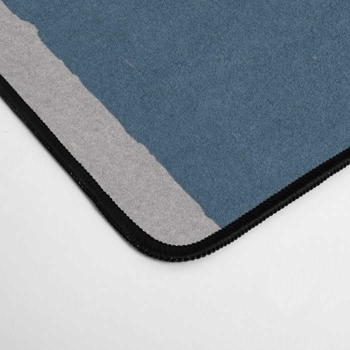 Modern Blue, Blue Painting, Blue Ombre Desk Mat Gallery Image 4