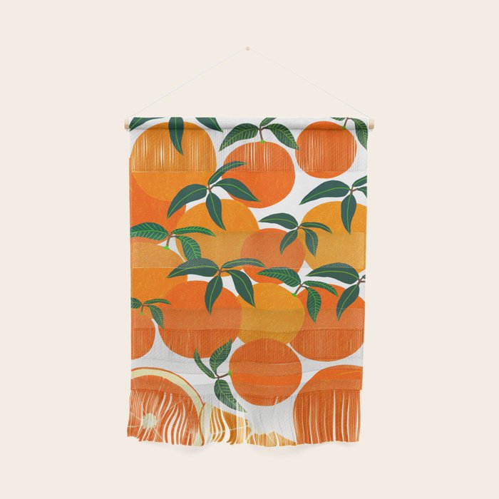 Orange Harvest - White Wall Hanging Gallery Image 1