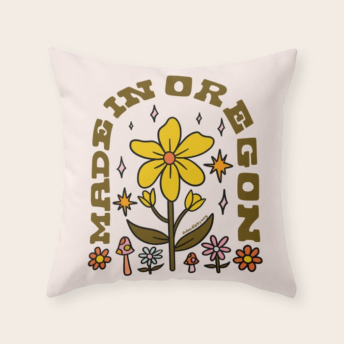 Made In Oregon Throw Pillow Gallery Image 6