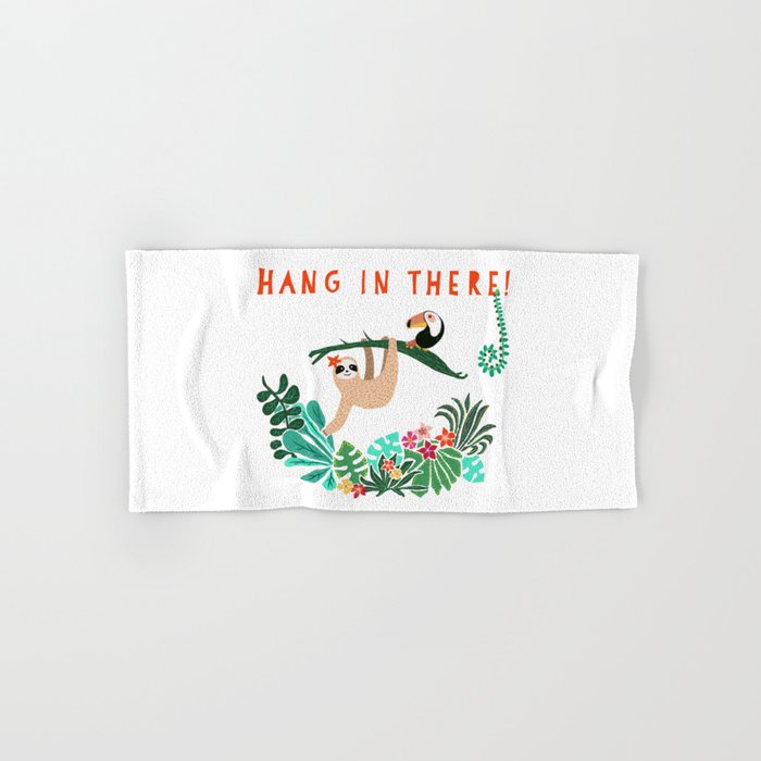 Hang in there! - Sloth Bath Towel Gallery Image 1