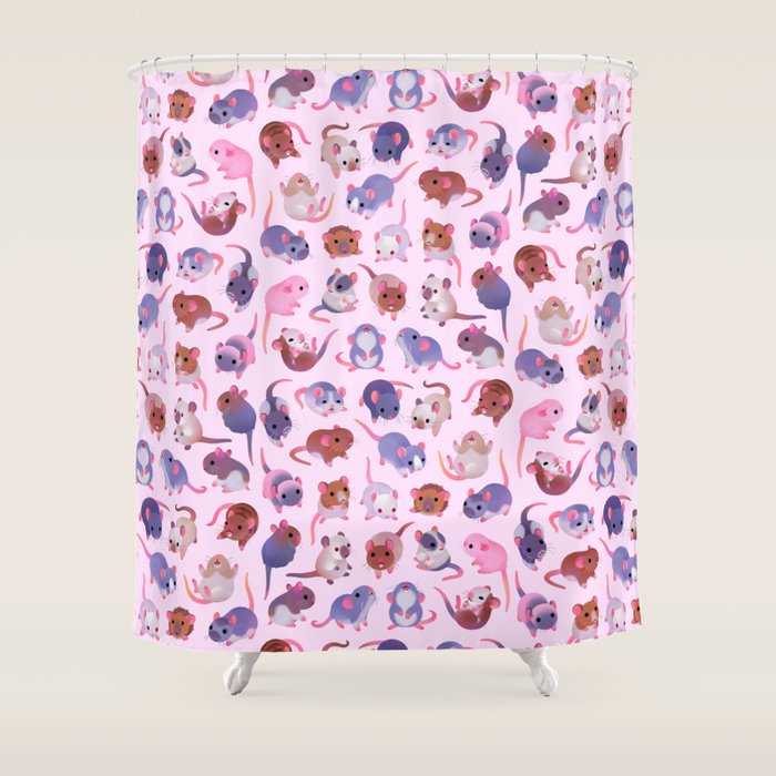 Fancy rat Shower Curtain Gallery Image 1