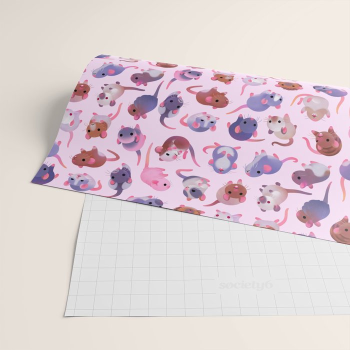 Fancy rat Wrapping Paper Gallery Image 2