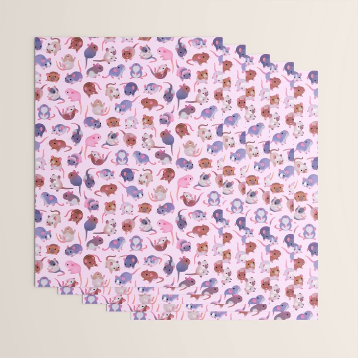 Fancy rat Wrapping Paper Gallery Image 3