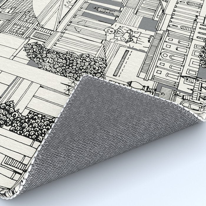 Washington DC toile gray Rug Gallery Image 4