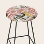 Big pink bouquet flowers S Stool Gallery Image 2