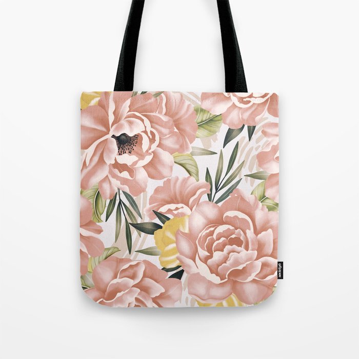 Big pink bouquet flowers S Tote Bag Gallery Image 1