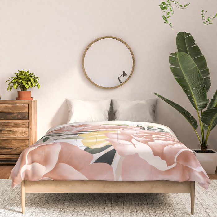 Big pink bouquet flowers S Comforter Gallery Image 3