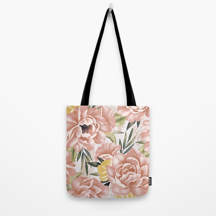 Big pink bouquet flowers S Tote Bag Gallery Image 2