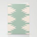 Geometric Southwestern Minimalism - Neutral Sage Green Stationery Card Gallery Image 2