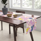 Birds in branches chalky pink Table Runner Gallery Image 2