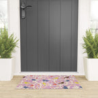 Birds in branches chalky pink Welcome Mat Gallery Image 3