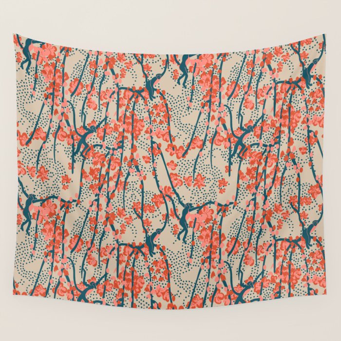  BENGAL CORA MONKEY Wall Tapestry Gallery Image 1