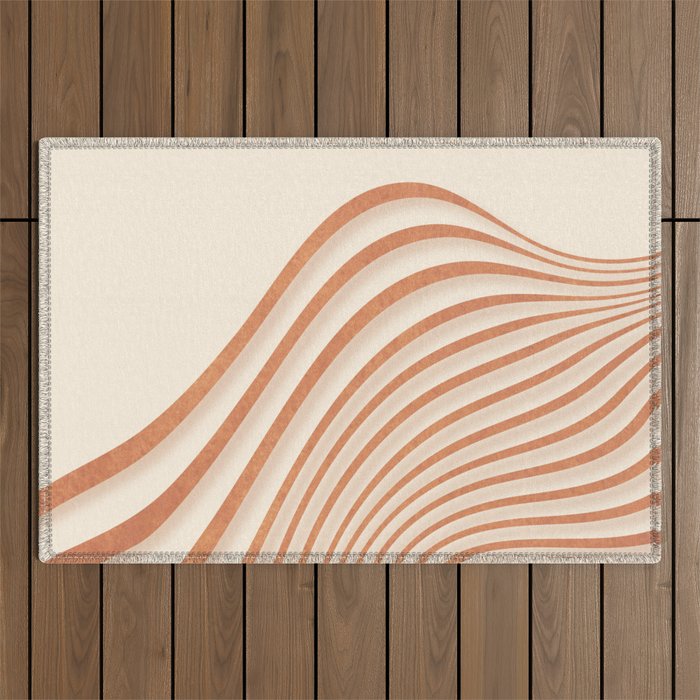 Movement of Lines Outdoor Rug Gallery Image 1